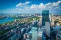 View of modern buildings in Back Bay, in Boston, Massachusetts. Royalty Free Stock Photo