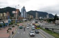 View of modern buildings in the downtown of the city on  Bogota, Colombia Royalty Free Stock Photo