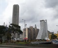 View of modern buildings in the downtown of the city on Bogota Royalty Free Stock Photo