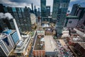 View of modern buildings in downtown Toronto, Ontario. Royalty Free Stock Photo