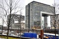 View of modern buildings on the waterfront cologne. Royalty Free Stock Photo