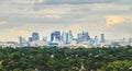 View on the modern business district of Paris la Defense Royalty Free Stock Photo