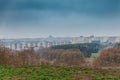 view of modern european city. housing estate full of prefabricated houses. modern architecture Royalty Free Stock Photo