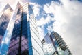 View of Modern Glass Office buildings against the Sky Royalty Free Stock Photo