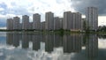 View of the modern houses of a multi-storey residential complex. St. Petersburg