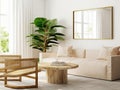 view of modern indian house living room picture Royalty Free Stock Photo