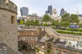View of modern London from the Tower of London Royalty Free Stock Photo
