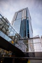 View of modern office towers in urban Calgary Royalty Free Stock Photo