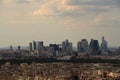 View of modern Paris from the Eiffel Tower