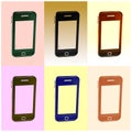 modern touch screen mobile phone Royalty Free Stock Photo