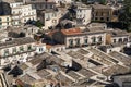 View of modica town houses in sicily italy Royalty Free Stock Photo