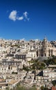 View of modica town houses in sicily italy Royalty Free Stock Photo