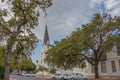 View of the Moederkerk Mother Church in Stellenbosch, South Africa, typical Example of inherited Cape Dutch Architecture Royalty Free Stock Photo