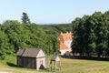 View of Moesgaard with a viking church Royalty Free Stock Photo