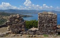 View from Molyvos Castle Royalty Free Stock Photo