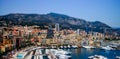 View of Monaco harbour with big ships. Royalty Free Stock Photo