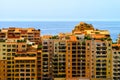 View of Monaco harbour with big ships. Royalty Free Stock Photo