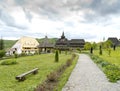View of Barsana monastery Romania