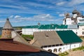 View of the monastery from the tower of the fortress