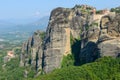 View at the monasterys at Meteore in Greece