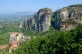 View at the monasterys at Meteore in Greece