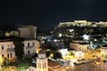 Acropolis at night, Athens, Greece