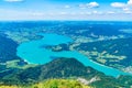 View of Mondsee lake, Austria Royalty Free Stock Photo