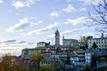 View of Monforte d`Alba, Italy