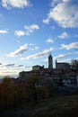 View of Monforte d`Alba, Italy