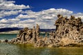 View of Mono Lake Tufa with Snow Capped Mountains, California Royalty Free Stock Photo