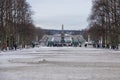 View of the monolith in Frogner Park, sculpture created by Gustav Vigeland. Oslo, Norway Royalty Free Stock Photo