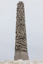 View of the monolith in Frogner Park, sculpture created by Gustav Vigeland. Oslo, Norway Royalty Free Stock Photo