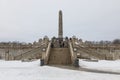 View of the monolith in Frogner Park, sculpture created by Gustav Vigeland. Oslo, Norway Royalty Free Stock Photo