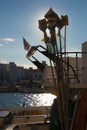 Dusk over the bay in Monopoli, Italy