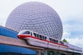 View of Monorail at Epcot, Disney World, September 2021