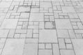 View Monotone Gray Brick Stone Pavement on The Ground for Street Road