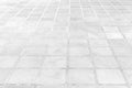 View Monotone white Brick Stone Pavement on The Ground for Street Road Royalty Free Stock Photo