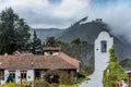 View of Monserrate Church in Bogota, Colombia