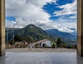 View from the Monserrate Sanctuary a major tourist attraction and a pilgrim destination of the city of Bogota, capital of Colombia