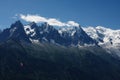 View Mont-Blanc massive Royalty Free Stock Photo