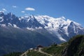 View on Mont-Blanc massive Royalty Free Stock Photo