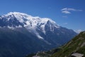 View on Mont-Blanc massive Royalty Free Stock Photo