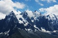View on Mont-Blanc massive Royalty Free Stock Photo