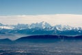 View on Mont-Blanc massive Royalty Free Stock Photo