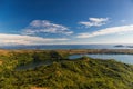 View from Mont Passot above the crater lake Lac Amparihibe Royalty Free Stock Photo