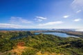View from Mont Passot above the crater lake Lac Amparihibe Royalty Free Stock Photo