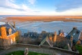 View from Mont Saint-Michel abbey Royalty Free Stock Photo