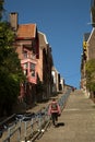 Montagne de Bueren staircase in Liege in Belgium Royalty Free Stock Photo