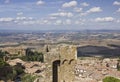 View of Montalcino city and amazing Tuscany countryside