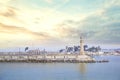 View of the Montaza Lighthouse of Alexandria in Alexandria Royalty Free Stock Photo